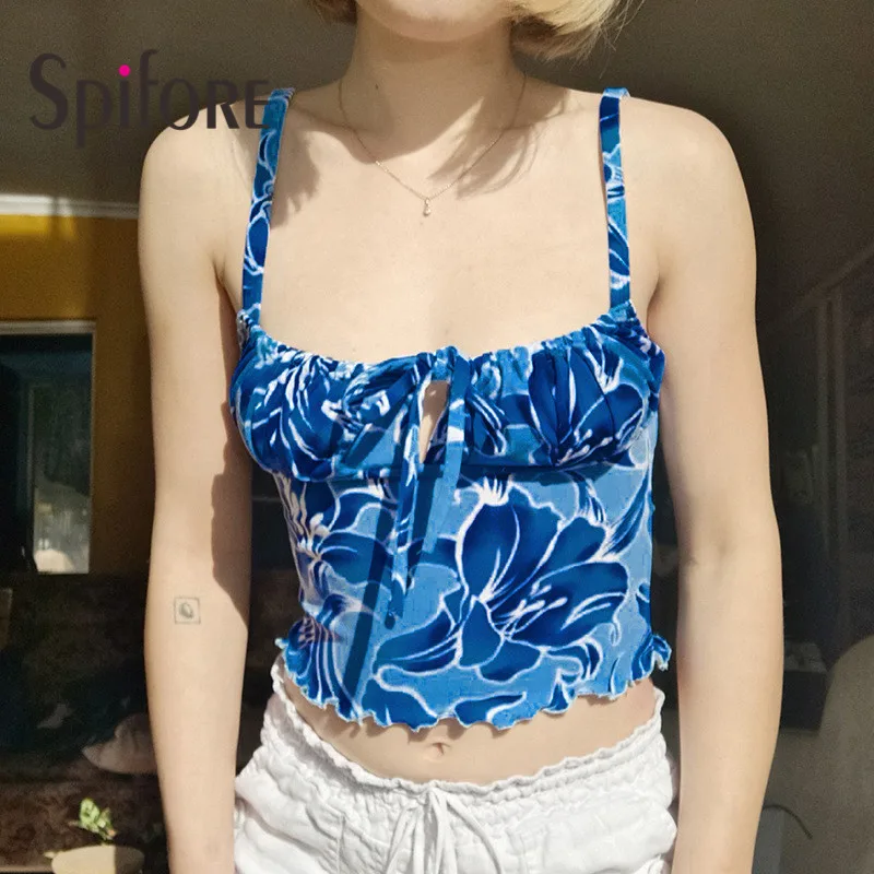 Spifore Strap Summer Crop Top Y2K Tie Dye Floral Print Women Camis Streetwear Fashion Backless Tube Sexy Tank Tops
Spifore Strap Summer Crop Top Y2K Tie Dye Floral Print Women Camis Streetwear Fashion Backless Tube Sexy Tank Tops