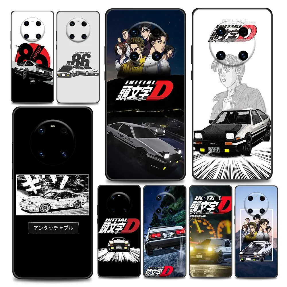 

Japan Initial D Phone Case for Huawei Y6 7 9 5p 6p 8s 8p 9a 7a Mate 10 20 40 Lite Pro Plus RS Soft Silicone Cover