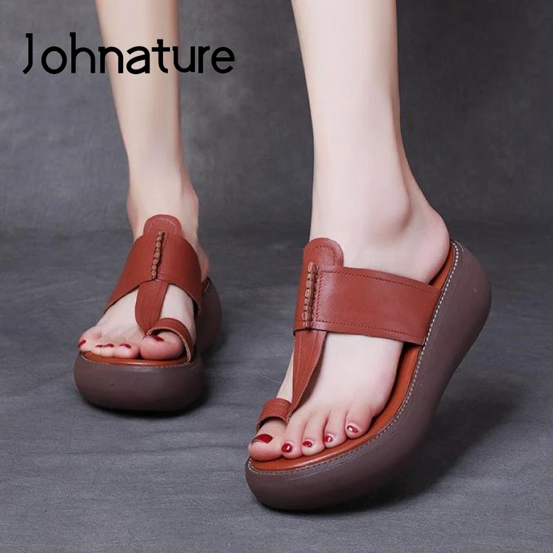 Johnature Genuine Leather Shoes Women Slippers Summer Outside Slides 2022 New Wedges Leisure Handmade Retro Ladies Slippers
Johnature Genuine Leather Shoes Women Slippers Summer Outside Slides 2022 New Wedges Leisure Handmade Retro Ladies Slippers