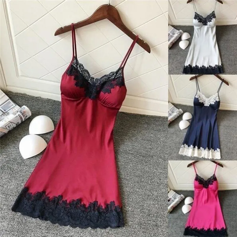 Fashionable Women Soft And Comfortable Sexy Padded V-Neck Lace Strappy Underwear Nightdress Charming Home Sleepwear
Fashionable Women Soft And Comfortable Sexy Padded V-Neck Lace Strappy Underwear Nightdress Charming Home Sleepwear