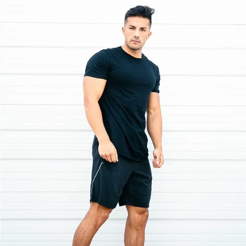 2021 Running T-shirt Fitness Sport Man Cotton Summer Short Sleeve T-shirt Gym Training Men Muscle Tight Fitness Tees Tops
2021 Running T-shirt Fitness Sport Man Cotton Summer Short Sleeve T-shirt Gym Training Men Muscle Tight Fitness Tees Tops