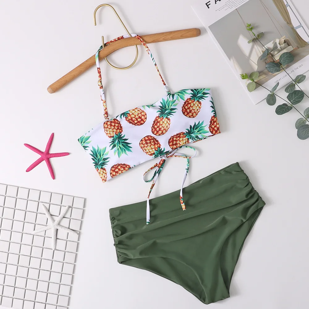 2021 swimsuit pineapple print bra strap corded women's split Bikini swimsuit women 2 pieces
2021 swimsuit pineapple print bra strap corded women's split Bikini swimsuit women 2 pieces