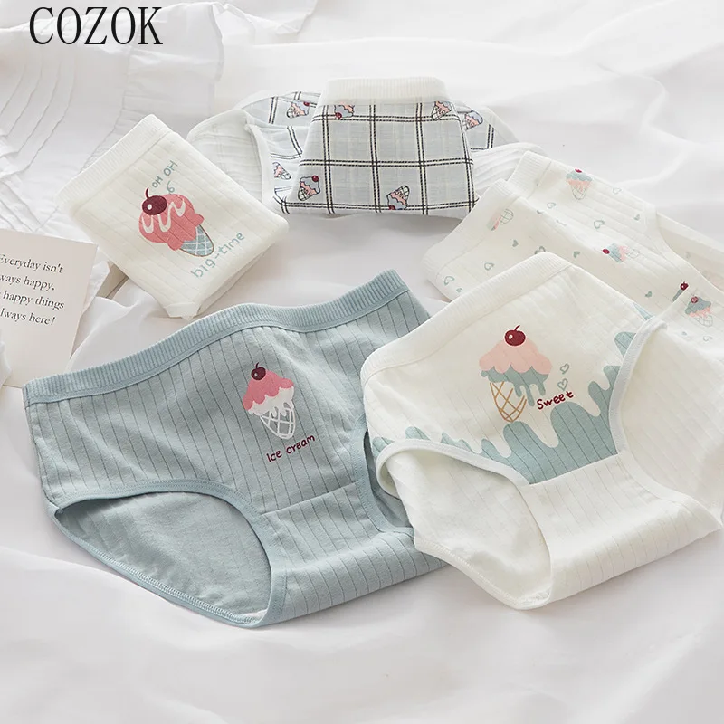 COZOK Cotton Panties Cute Fruit Women'S Soft Cotton Seamless Underwear Briefs Girls Sanitary UnderPants Comfortable Lingerie
COZOK Cotton Panties Cute Fruit Women'S Soft Cotton Seamless Underwear Briefs Girls Sanitary UnderPants Comfortable Lingerie