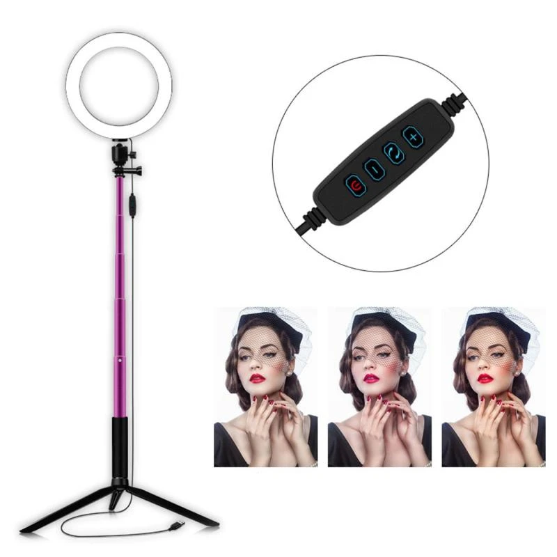 Photo LED Selfie Ring Fill Light 6inch Dimmable Camera Phone 20CM Ring Lamp With Stand Tripod For Makeup Video Live Studio
Photo LED Selfie Ring Fill Light 6inch Dimmable Camera Phone 20CM Ring Lamp With Stand Tripod For Makeup Video Live Studio
