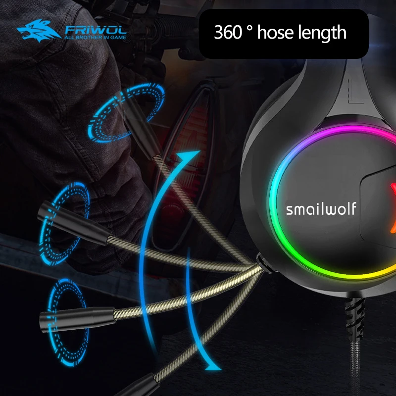 Wired USB Gaming Headset Headphone Surround sound Deep bass Stereo Colorful Light Earphones with Mic For Game XBox PS4 PC Laptop
Wired USB Gaming Headset Headphone Surround sound Deep bass Stereo Colorful Light Earphones with Mic For Game XBox PS4 PC Laptop