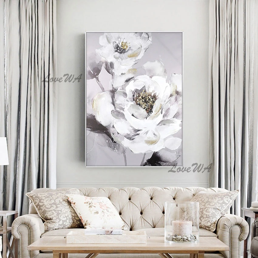 Large White 100% Handpainted Beautiful Flower Painting No Framed Wall Art Home Decoration Picture For Bedroom Custom Artwork
Large White 100% Handpainted Beautiful Flower Painting No Framed Wall Art Home Decoration Picture For Bedroom Custom Artwork