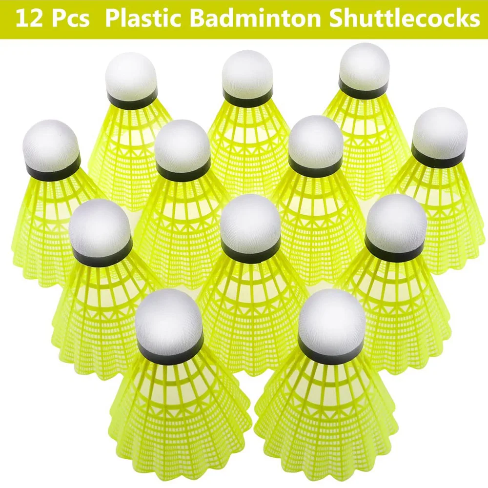 12PCS Advanced Nylon Feather Shuttlecock High Speed Badminton Balls Indoor Outdoor Sports Training Badminton Child Adult Toys
12PCS Advanced Nylon Feather Shuttlecock High Speed Badminton Balls Indoor Outdoor Sports Training Badminton Child Adult Toys