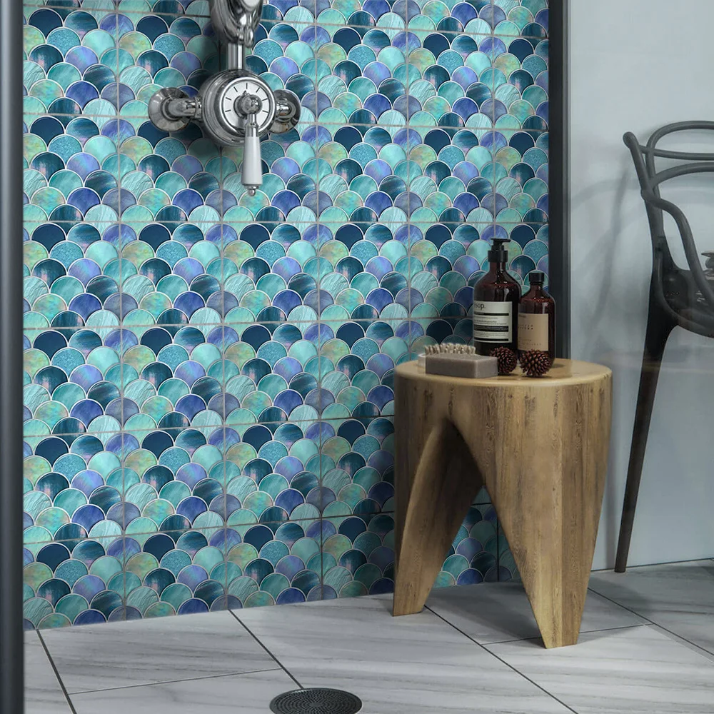 Fish scale mosaic tile sticker Restaurant waterproof oil proof wallpaper Bathroom renovation wallsticker 20x20cm
Fish scale mosaic tile sticker Restaurant waterproof oil proof wallpaper Bathroom renovation wallsticker 20x20cm