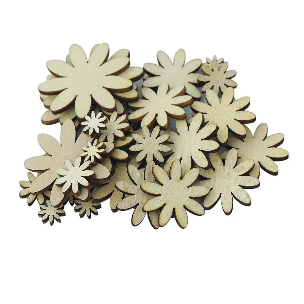50pcs Mixed Wooden Flower Shapes Decor Embellishments For Scrapbooking Craft DIY Home Decor Supplies
50pcs Mixed Wooden Flower Shapes Decor Embellishments For Scrapbooking Craft DIY Home Decor Supplies