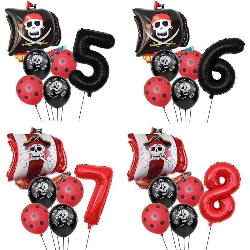 Воздушные шары в горошек, с изображением пиратского корабля, 1 комплект
Воздушные шары в горошек, с изображением пиратского корабля, 1 комплект
