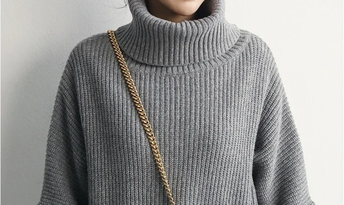 Woolen Skirt over-the-Knee New Style for Autumn and Winter Turtleneck Thick Sweater Pullover Knitted Long Base Shirt
Woolen Skirt over-the-Knee New Style for Autumn and Winter Turtleneck Thick Sweater Pullover Knitted Long Base Shirt