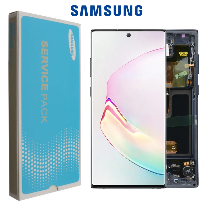 6 3 ''оригинальный AMOLED для Samsung Galaxy Note 10 N970F note10 N970 N9700 ЖК дисплей с рамкой