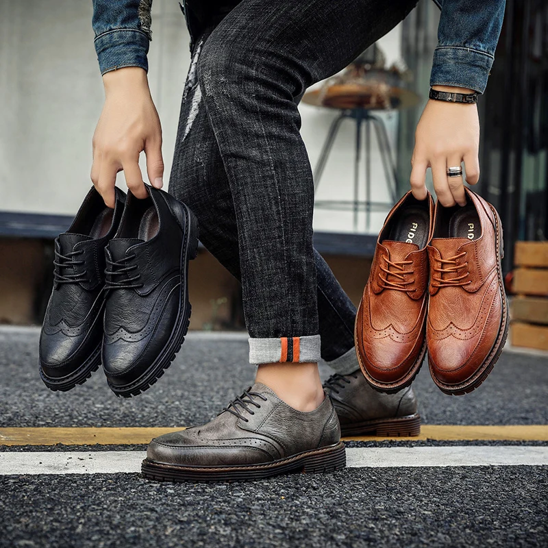 Shoes Men Casual Shoes oxfords outdoor Fashion Men Leather Comfortable breathable flats platform Men Lace-up Hand-Made Shoes
Shoes Men Casual Shoes oxfords outdoor Fashion Men Leather Comfortable breathable flats platform Men Lace-up Hand-Made Shoes
