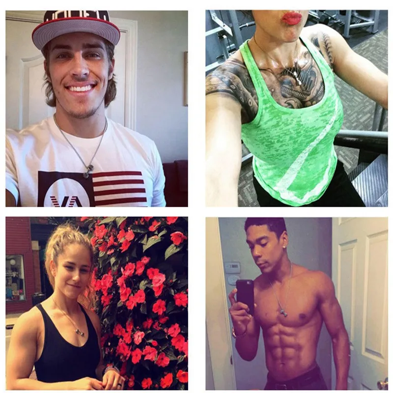 New Gym Dumbbell Pendant Necklace Bodybuilding Hip Hop Necklace Men Women Couple Sports Barbell Dumbbell Holiday Gift Wholesale
New Gym Dumbbell Pendant Necklace Bodybuilding Hip Hop Necklace Men Women Couple Sports Barbell Dumbbell Holiday Gift Wholesale