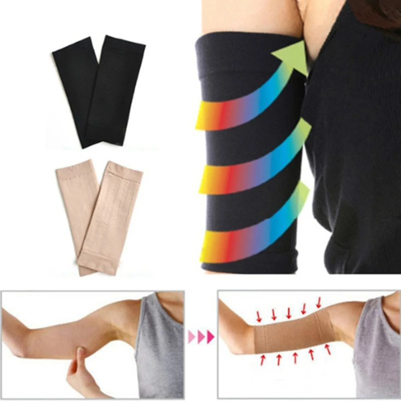 

1pair Arm Sleeves Weight Loss Thin Legs For Women Shaper Thin Arm Calorie Off Fat Buster Slimmer Warmer Wrap Belt Arm Warmers