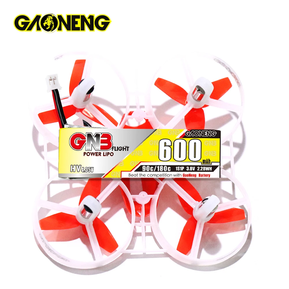 Gaoneng GNB FPV Batteries 600mAh 1S/2S/3S/4S/6S 1-6S HV 90C PH2.0 Plug Lipo Battery Updated Verion of 450mah
Gaoneng GNB FPV Batteries 600mAh 1S/2S/3S/4S/6S 1-6S HV 90C PH2.0 Plug Lipo Battery Updated Verion of 450mah