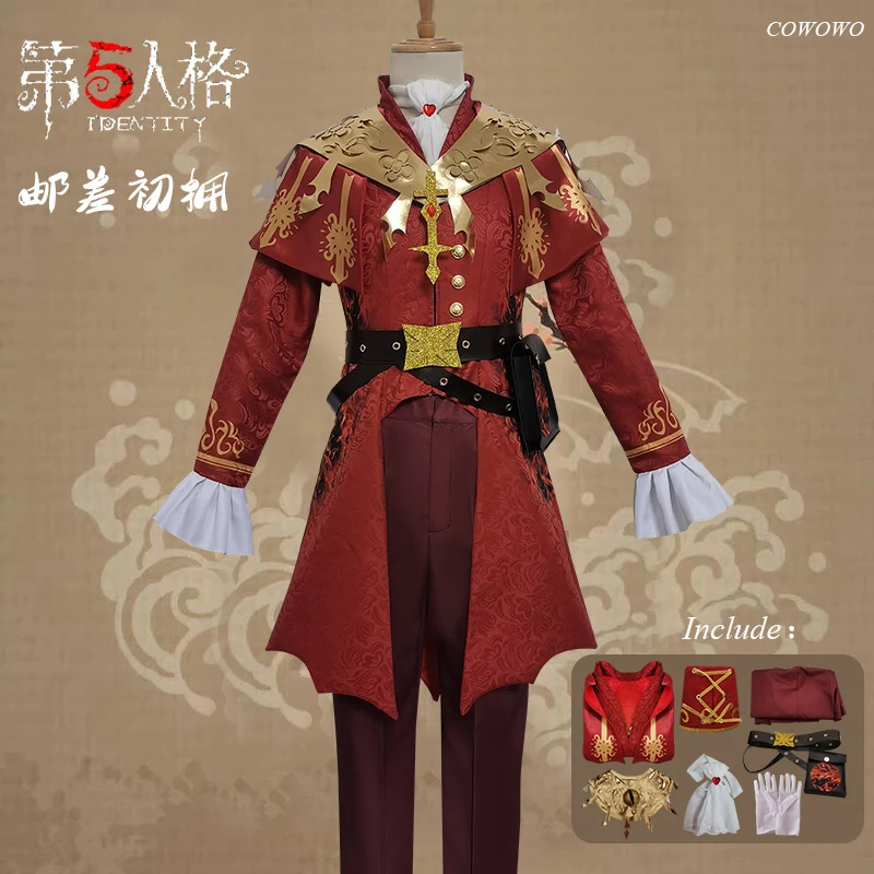 

Anime! Identity V Victor Grantz Postman Gold Skin Gorgeous Uniform Cosplay Costume Halloween Carnival Party Outfit Men 2021 NEW