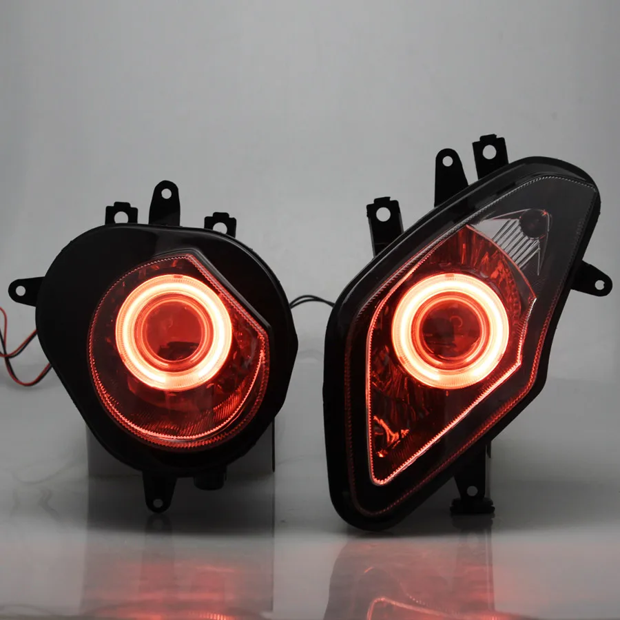 Motorcycle HID Xenon Projector Conversion Headlight Red LED Angel Eyes Headlamp Assembly For BMW S1000RR S 1000 RR 09-14 Models
Motorcycle HID Xenon Projector Conversion Headlight Red LED Angel Eyes Headlamp Assembly For BMW S1000RR S 1000 RR 09-14 Models