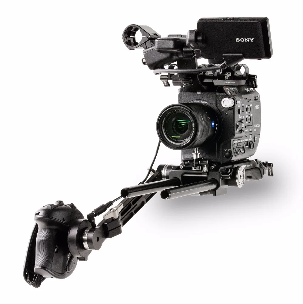 Tilta ES-T14 FS5 Camera Rig Kit VCT-U14 Quick Release Baseplate Extension Arm V-Mount or Gold Mount Battery Plate for SONY FS5 1
Tilta ES-T14 FS5 Camera Rig Kit VCT-U14 Quick Release Baseplate Extension Arm V-Mount or Gold Mount Battery Plate for SONY FS5 1