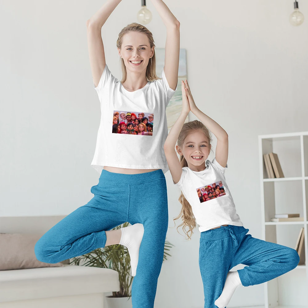 Disney Cute Princess Kawaii Harajuku T Shirt Twinning Mother Daughter Suit for Girls Matching Family Outfits 2021 New Edgy
Disney Cute Princess Kawaii Harajuku T Shirt Twinning Mother Daughter Suit for Girls Matching Family Outfits 2021 New Edgy