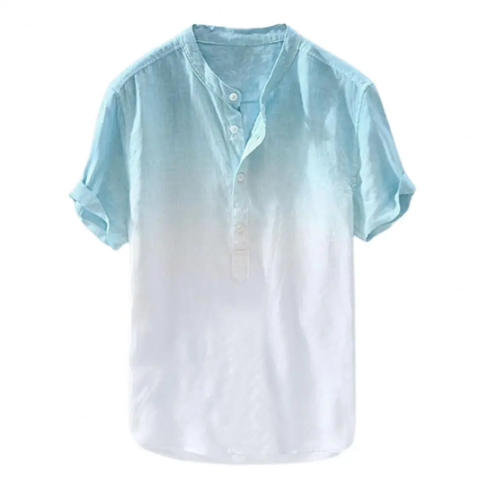 Summer Men Polo-Shirt Gradient Turn-down Collar Plus Size Shirts Short Sleeves Loose Fitness Shirt Casual Shirts
Summer Men Polo-Shirt Gradient Turn-down Collar Plus Size Shirts Short Sleeves Loose Fitness Shirt Casual Shirts