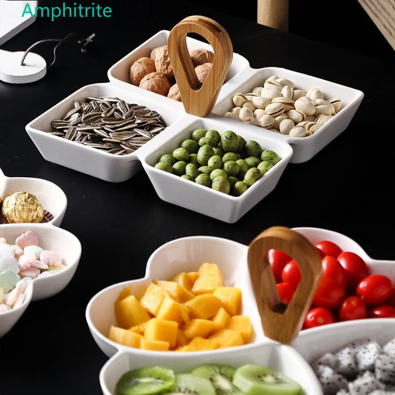 Nordic Creative Ceramics Divided Snack Grid Of Fruit Multi Grid Plate Household Dinner Plates Tableware Tea Tray Set
Nordic Creative Ceramics Divided Snack Grid Of Fruit Multi Grid Plate Household Dinner Plates Tableware Tea Tray Set