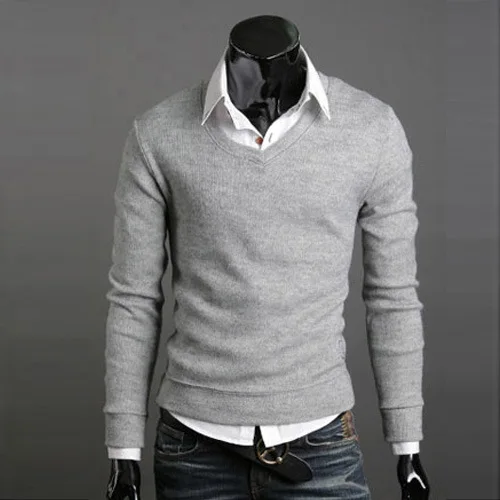 Casual Mens Brands Spring Autumn V Neck Sweater Solid Color Cotton Pullover Male British Retro Style Slim Thin Bottoming Shirt
Casual Mens Brands Spring Autumn V Neck Sweater Solid Color Cotton Pullover Male British Retro Style Slim Thin Bottoming Shirt