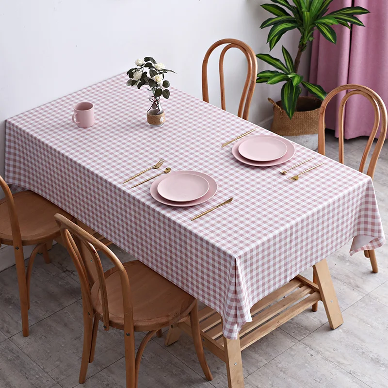 Simple Plaid Table Cloth Nordic Waterproof Oil Proof Tablecloths for Tea Table Dinning Table PVC Table Cover Home Decor 
Simple Plaid Table Cloth Nordic Waterproof Oil Proof Tablecloths for Tea Table Dinning Table PVC Table Cover Home Decor