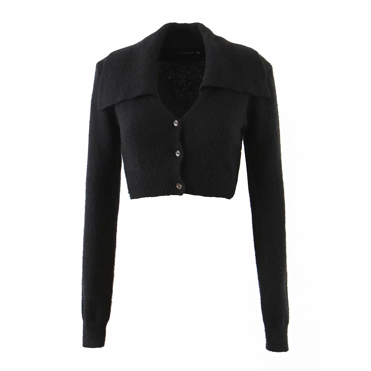 Women Fashion Solid Color Lapel Knit Cardigan Za Ladies Sweet Long Sleeve V-neck Short Sweater woman College Style Jacket coat
Women Fashion Solid Color Lapel Knit Cardigan Za Ladies Sweet Long Sleeve V-neck Short Sweater woman College Style Jacket coat