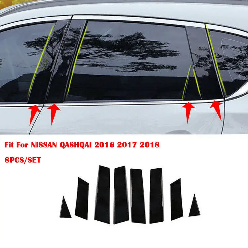 8pcs/Set Black Mirror Effect Car Window Pillar Posts Cover Trim For Nissan- Qashqai 2016-2018 Jf S Middle BC Column Car Stickers
8pcs/Set Black Mirror Effect Car Window Pillar Posts Cover Trim For Nissan- Qashqai 2016-2018 Jf S Middle BC Column Car Stickers