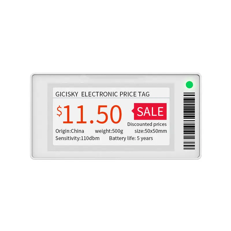 2.9'' Base Station Kit No Server System Epaper Electronic Price Tag Price Display Library Warehouse One Key Refresh Information
2.9'' Base Station Kit No Server System Epaper Electronic Price Tag Price Display Library Warehouse One Key Refresh Information