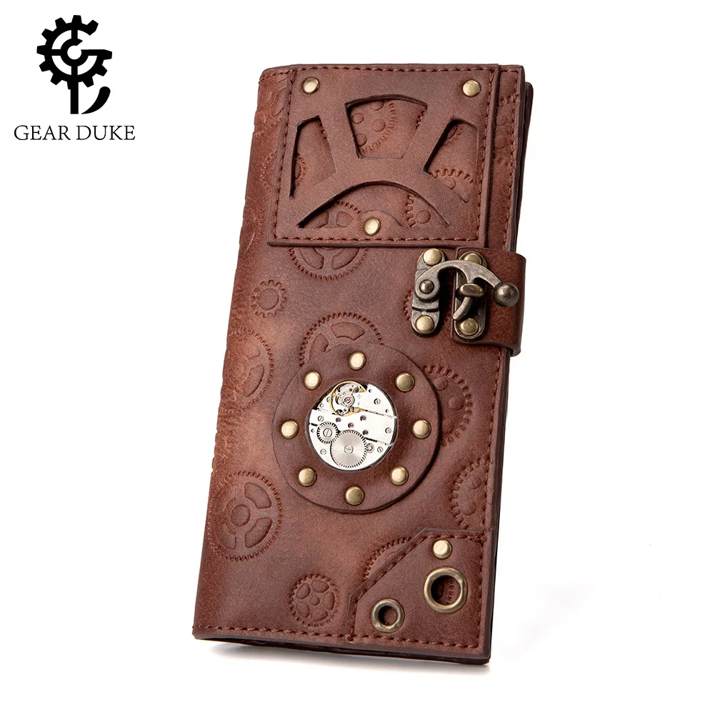 Women Gear Decorate Metal Buckle Wallet Medieval Retro Pu Leather Hand Wallet Punk Hand Purse Streampunk Gearduke Moneybag
Women Gear Decorate Metal Buckle Wallet Medieval Retro Pu Leather Hand Wallet Punk Hand Purse Streampunk Gearduke Moneybag