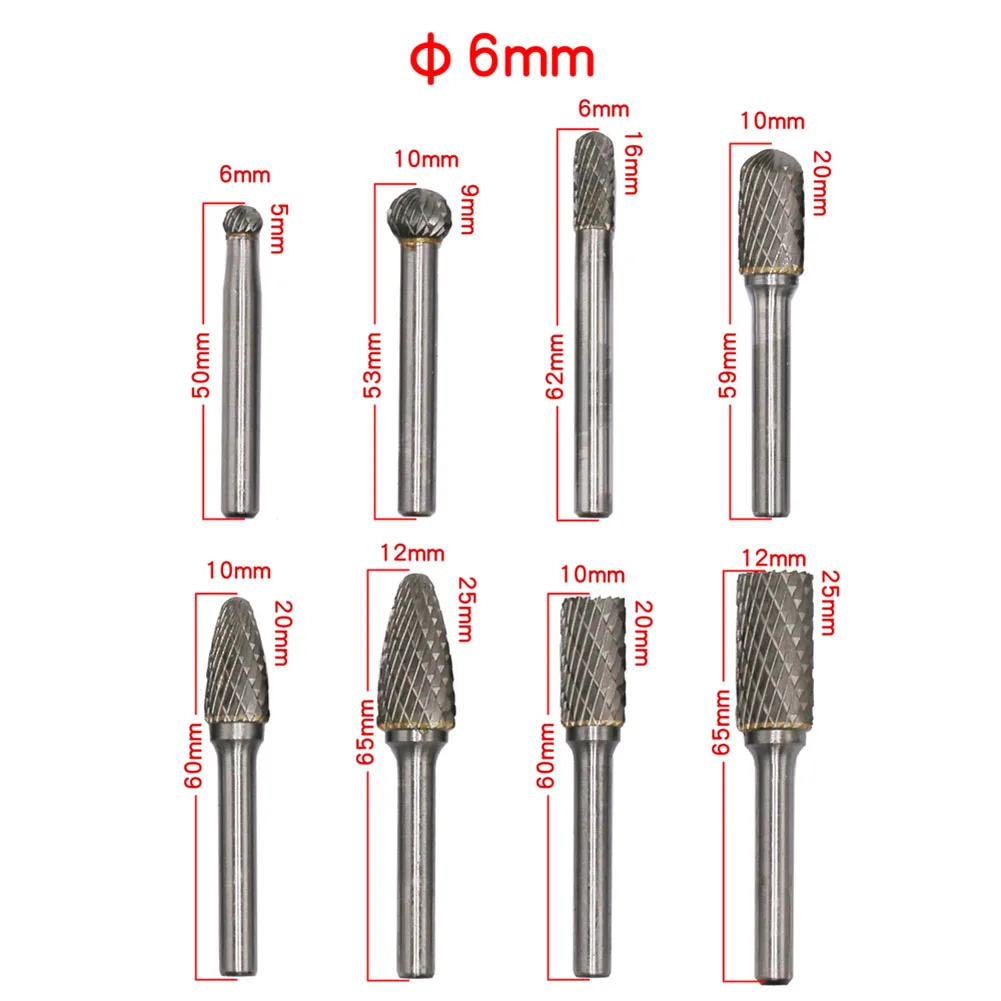 8pcs Tungsten Steel Rotary File Drill Bit Set Cutting Routing Router Grinding Bits Burr Rasp Drill Grinding Head Carving Tools 
8pcs Tungsten Steel Rotary File Drill Bit Set Cutting Routing Router Grinding Bits Burr Rasp Drill Grinding Head Carving Tools
