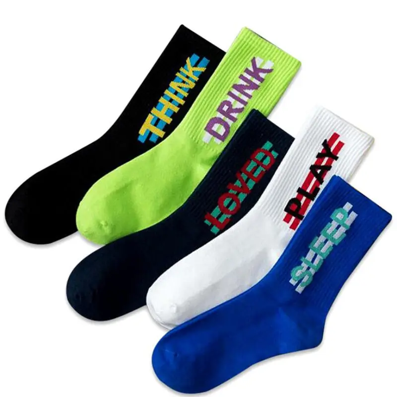 1 Pair Socks Men And Women Stocks Couples Tide Socks Autumn New Letters Stocks Cotton Socks Hip Hop Street Sports
1 Pair Socks Men And Women Stocks Couples Tide Socks Autumn New Letters Stocks Cotton Socks Hip Hop Street Sports