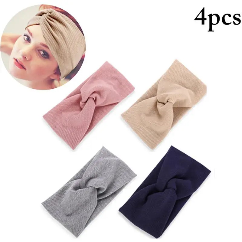 4PCS Women Headband Twisted Criss Cross Headwrap Solid Color Yoga Headband Stretch Cotton Head Wrap Fashion Hair Accessories
4PCS Women Headband Twisted Criss Cross Headwrap Solid Color Yoga Headband Stretch Cotton Head Wrap Fashion Hair Accessories