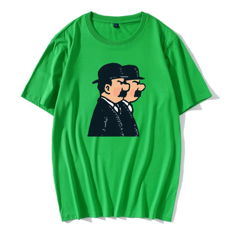 Tintin Thomson Twins Tops T Shirt Men's Premium Cotton Humorous T-Shirt The Adventures of Tintin Tee Fitness Retro
Tintin Thomson Twins Tops T Shirt Men's Premium Cotton Humorous T-Shirt The Adventures of Tintin Tee Fitness Retro