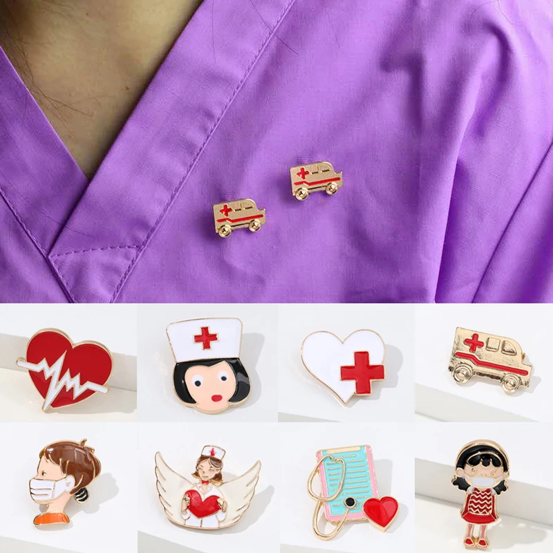 Doctor Nurse Brooch Pin Jewelry Fashion Heartbeat Stethoscope Hospital Office Medical Cute Metal Brooch Pins Gift For Family
Doctor Nurse Brooch Pin Jewelry Fashion Heartbeat Stethoscope Hospital Office Medical Cute Metal Brooch Pins Gift For Family