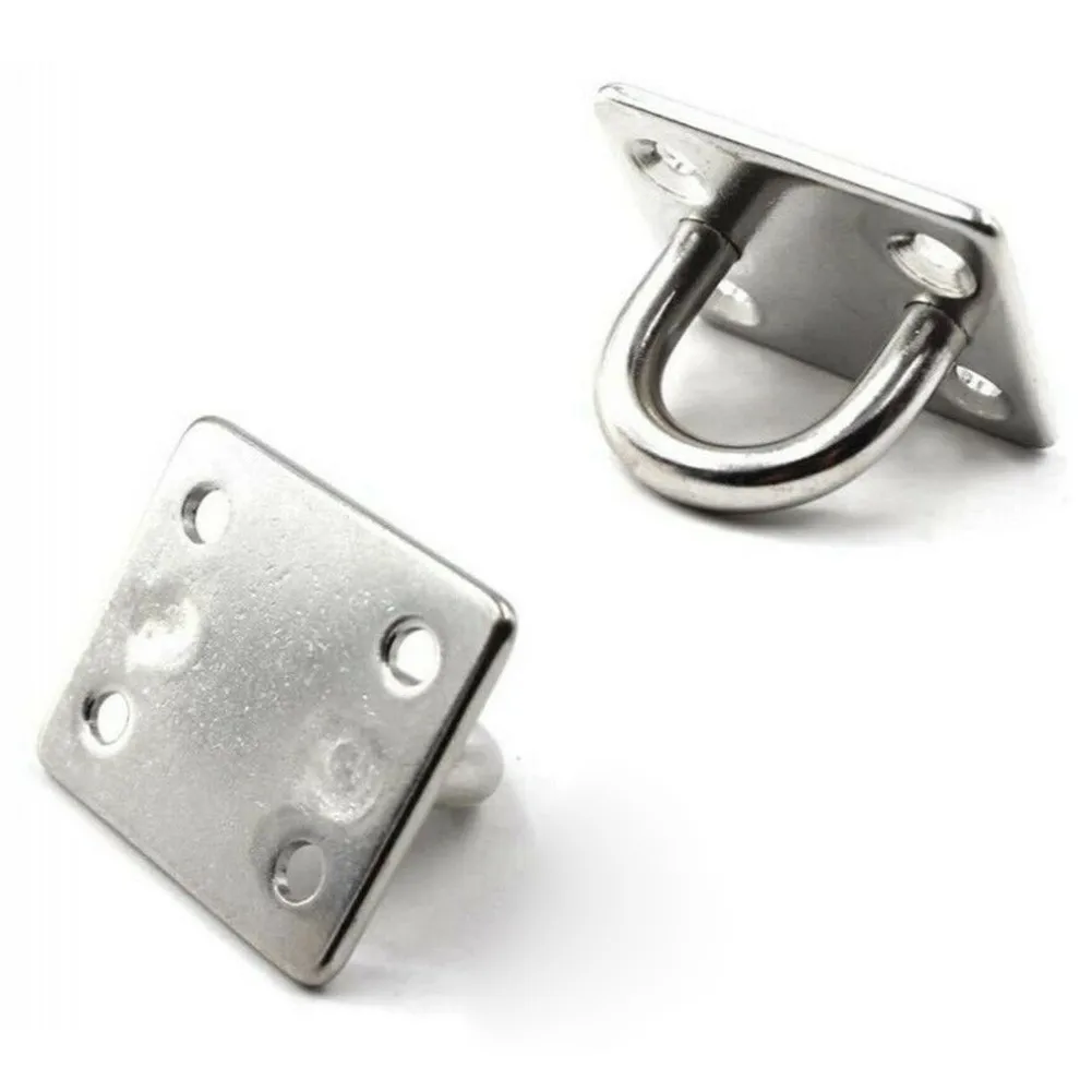316 Stainless Steel Pad Eye Plates+carabiner Clips Kit 4Pcs 4Pcs Carabiner Clips 50 Kg Eye Plate
316 Stainless Steel Pad Eye Plates+carabiner Clips Kit 4Pcs 4Pcs Carabiner Clips 50 Kg Eye Plate