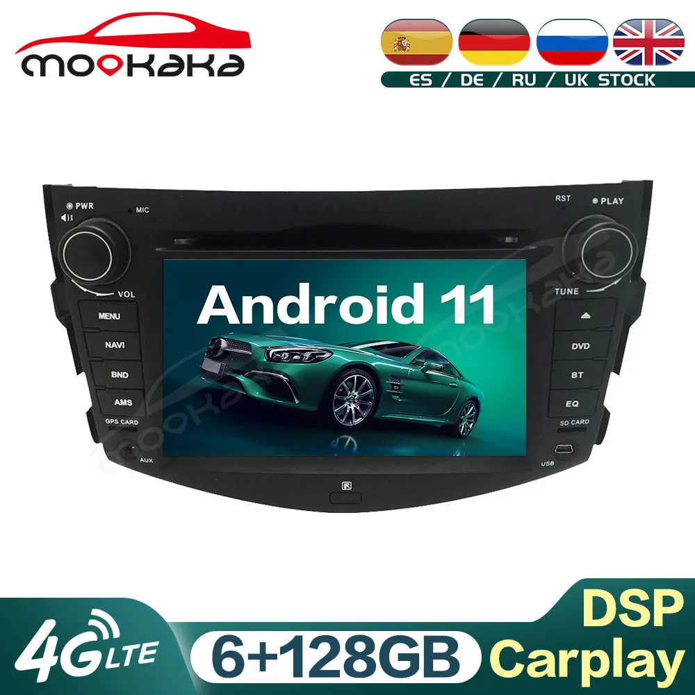 

Android 11 6G+128GB Car Multimedia DVD Player For Toyota RAV4 2006 - 2012 Car GPS Navigation Audio Stereo Head Unit Carplay DSP