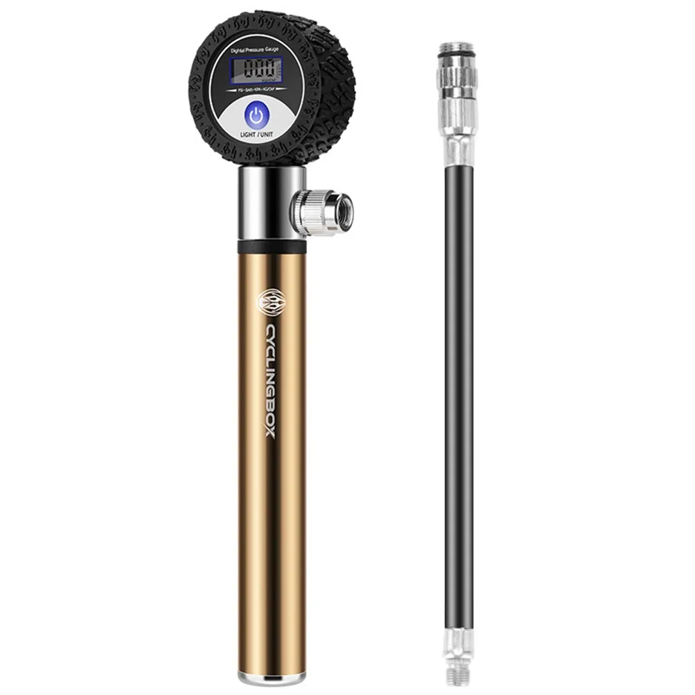 Bicycle Bike Portable Pump US Presta Valve 120 Psi With Digital Pressure Gauge For Bike/MTB BIke/Road Bike/Basketball
Bicycle Bike Portable Pump US Presta Valve 120 Psi With Digital Pressure Gauge For Bike/MTB BIke/Road Bike/Basketball