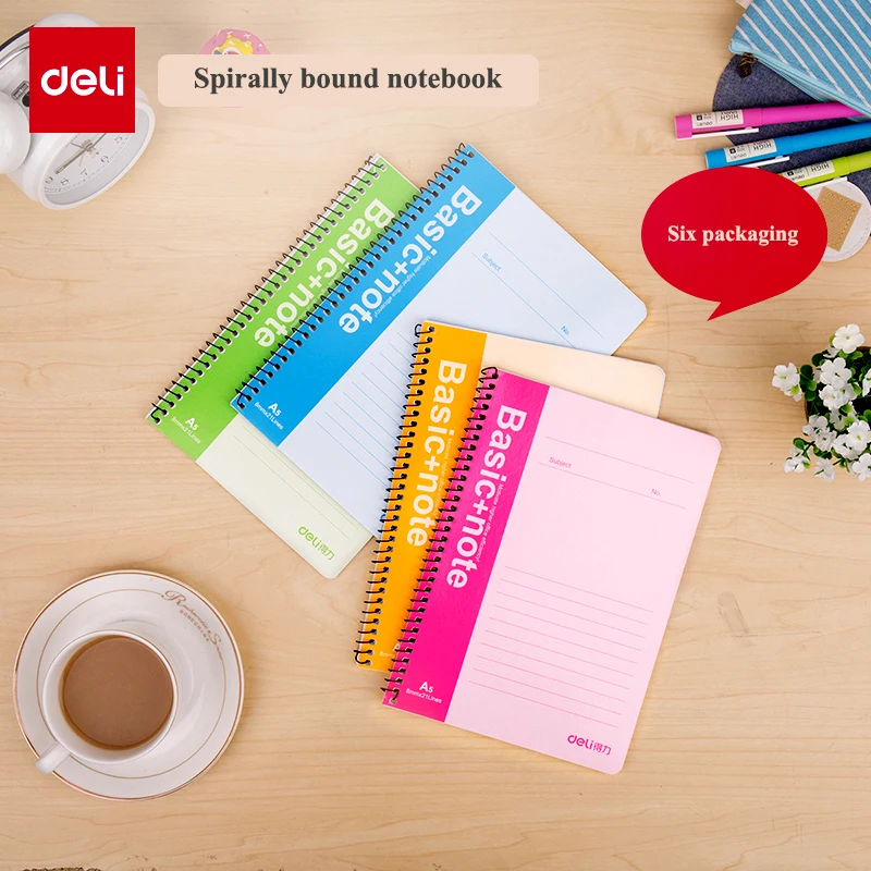 1PCS Deli 7681 Ruled Notebook A5 B5 A4 Size Sprial Notebook European style fashion popular notebooks for office student home
1PCS Deli 7681 Ruled Notebook A5 B5 A4 Size Sprial Notebook European style fashion popular notebooks for office student home