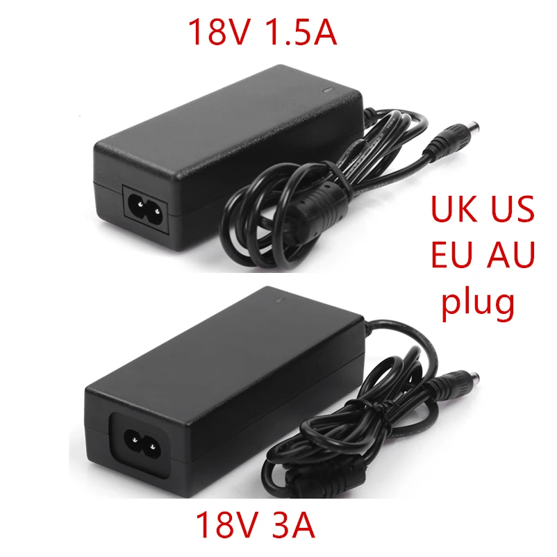 AC 110-240V DC 18V 1.5A 3A Universal Power Adapter Supply Charger Adaptor EU US UK AU for LED light strips CCTV Electrolysis
AC 110-240V DC 18V 1.5A 3A Universal Power Adapter Supply Charger Adaptor EU US UK AU for LED light strips CCTV Electrolysis