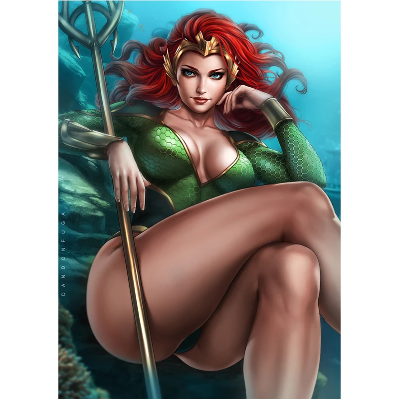 Sea Queen Atlanna Canvas Art Posters Prints Custom Sexy Girl Woman Classic Movie Character Paintings Wall Pictures for Bedroom
Sea Queen Atlanna Canvas Art Posters Prints Custom Sexy Girl Woman Classic Movie Character Paintings Wall Pictures for Bedroom