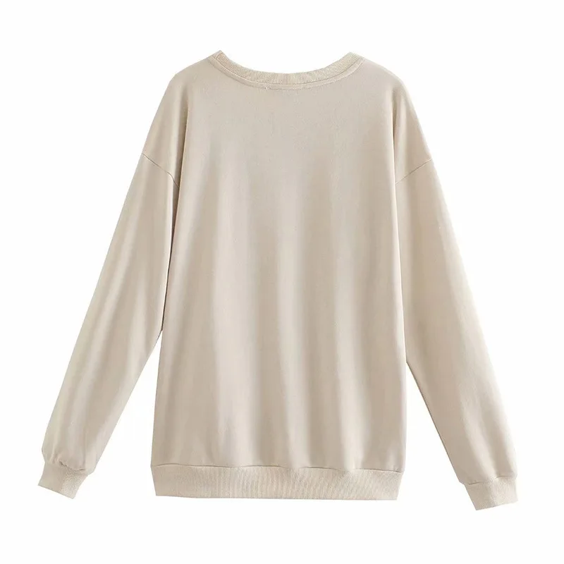 2021 autumn new women's European and American style Novo Cao Co-printing casual loose round leader sleeve sweater
2021 autumn new women's European and American style Novo Cao Co-printing casual loose round leader sleeve sweater