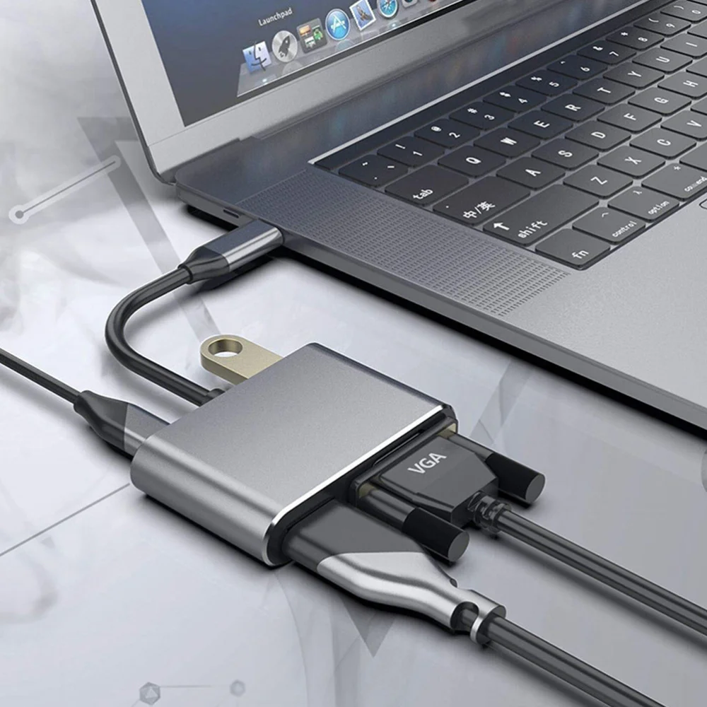 1PC Docking Station 4-in-1 Multifunction Type USB3.1 to HDMI+VGA+PD+USB3.0 HUB Adapter
1PC Docking Station 4-in-1 Multifunction Type USB3.1 to HDMI+VGA+PD+USB3.0 HUB Adapter