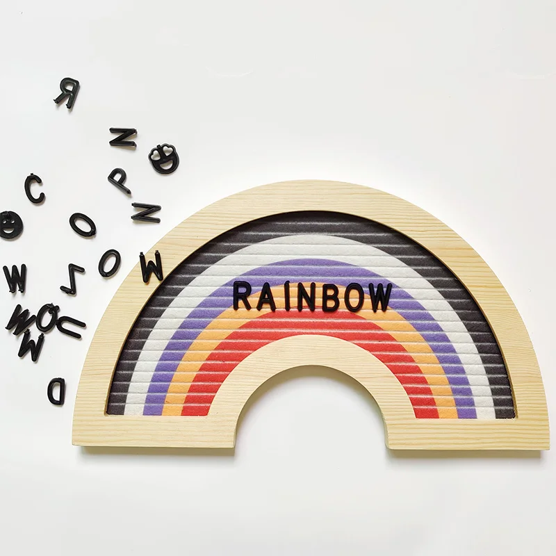 Wood Felt Letter Board Changeable Rainbow Message Memo Board Character Sign Baby Shower Wedding Party Decor Letterboards Frame
Wood Felt Letter Board Changeable Rainbow Message Memo Board Character Sign Baby Shower Wedding Party Decor Letterboards Frame