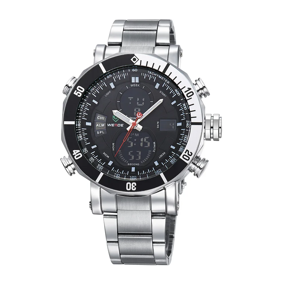 WEIDE new men's outdoor sports steel belt Shi Ying watch 5203
WEIDE new men's outdoor sports steel belt Shi Ying watch 5203