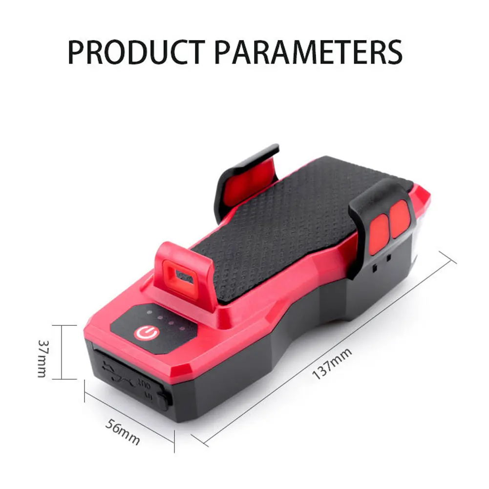 4 in 1 Bicycle Headlight Rechargeable USB Bicycle LED Light with Phone Holder Bicycle Bell and Mobile Power Cycling Equipment
4 in 1 Bicycle Headlight Rechargeable USB Bicycle LED Light with Phone Holder Bicycle Bell and Mobile Power Cycling Equipment