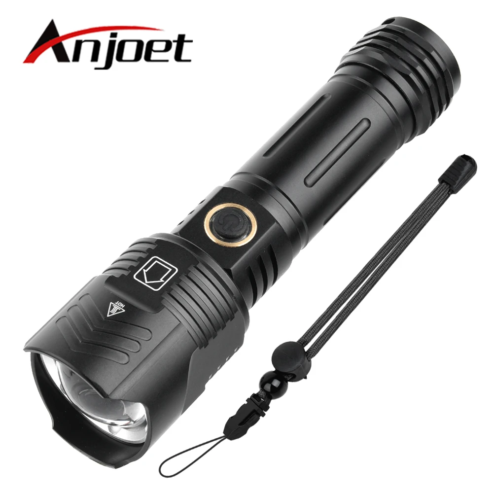 Anjoet XHP199 9-core LED Tactical Flashlight Zoom USB Rechargeable Powerful xhp90 Torch 18650 26650 Handheld Light Lamp
Anjoet XHP199 9-core LED Tactical Flashlight Zoom USB Rechargeable Powerful xhp90 Torch 18650 26650 Handheld Light Lamp