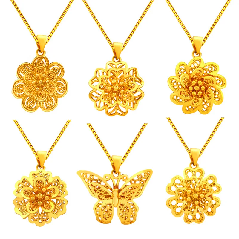 Flower Hollow Filigree Pendant Chain Women Jewelry Yellow Gold Filled Classic Pretty Gift
Flower Hollow Filigree Pendant Chain Women Jewelry Yellow Gold Filled Classic Pretty Gift